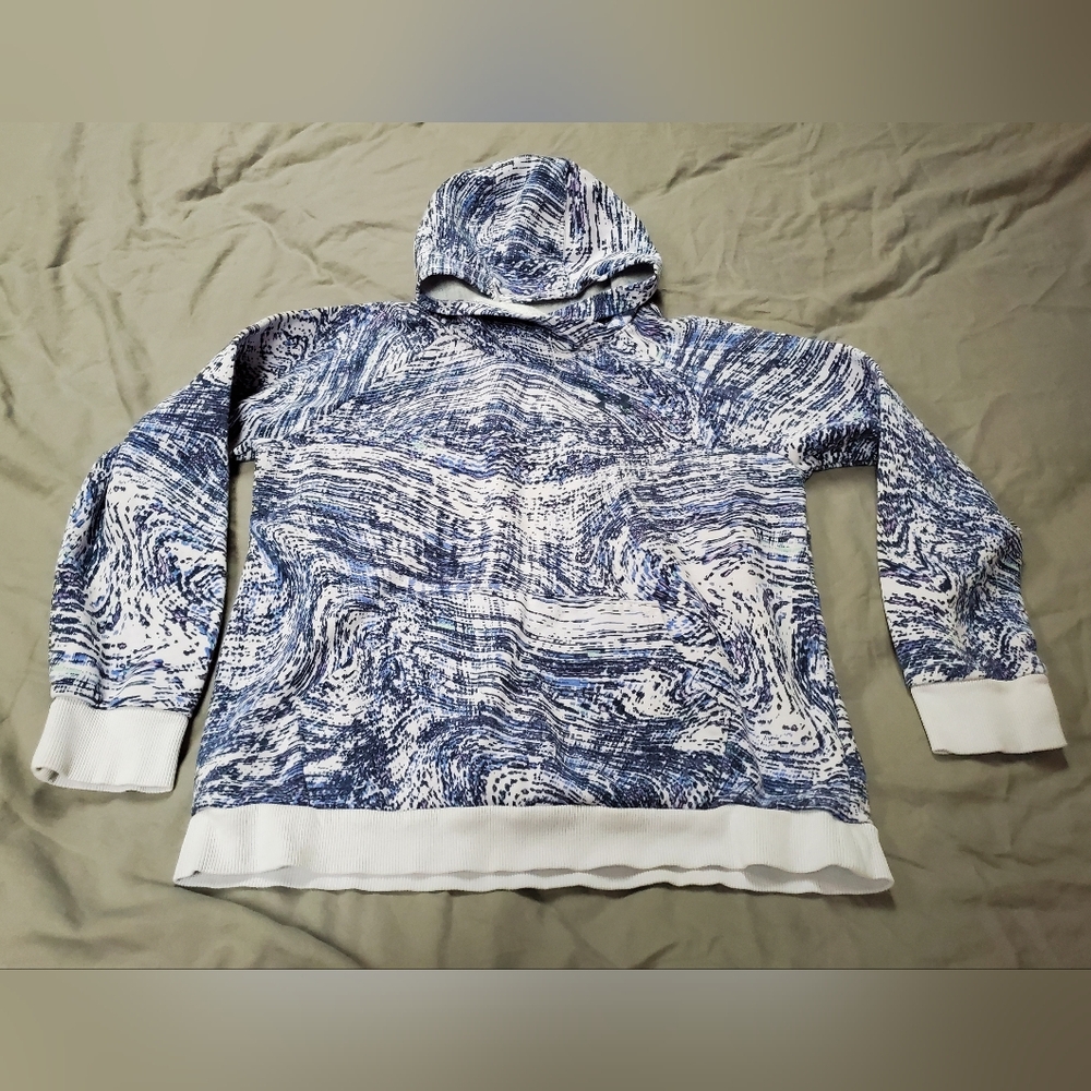 Girls XLarge Under Armour Blue & White Patterned Kids Hooded Sweatshirt
